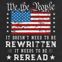 Us Flag Constitution Of The Usa Needs To Be Reread Cool Comfort Performance Bucket Hat