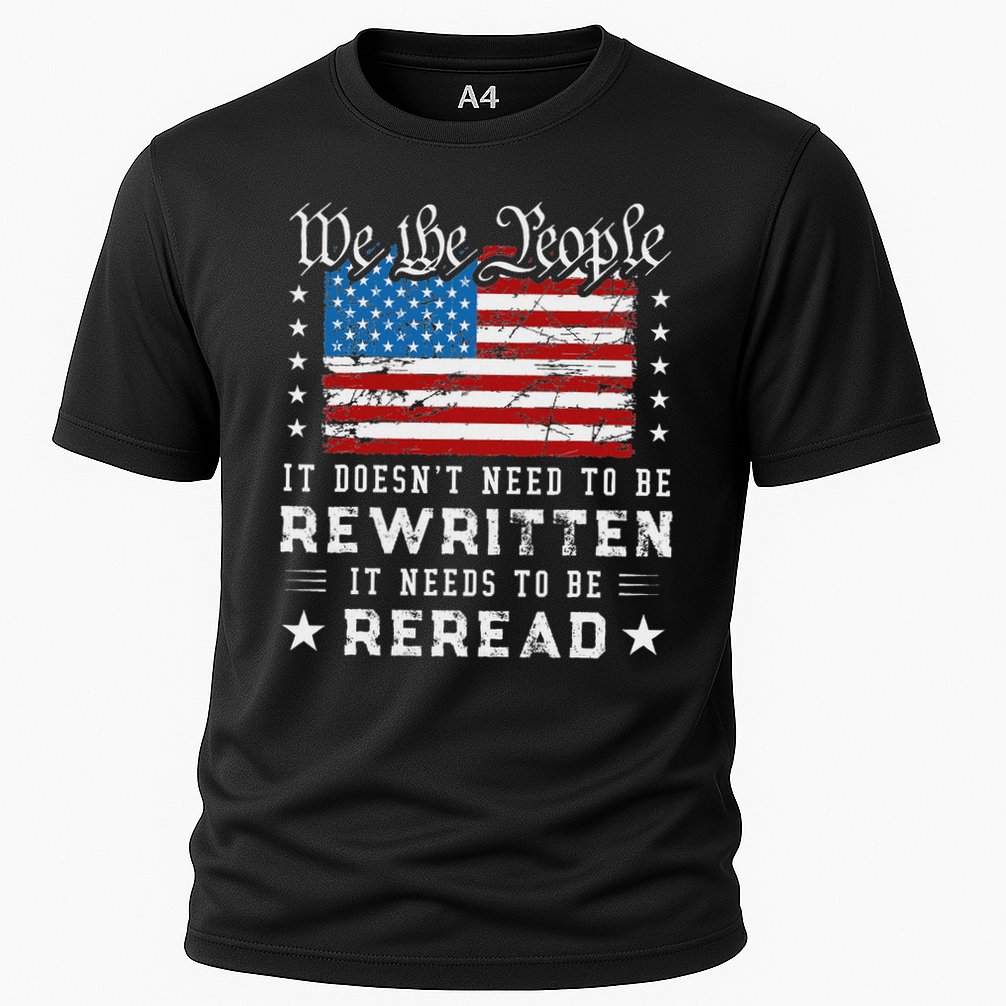 Us Flag Constitution Of The Usa Needs To Be Reread Performance Shirt