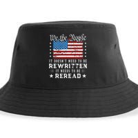 Us Flag Constitution Of The Usa Needs To Be Reread Sustainable Bucket Hat