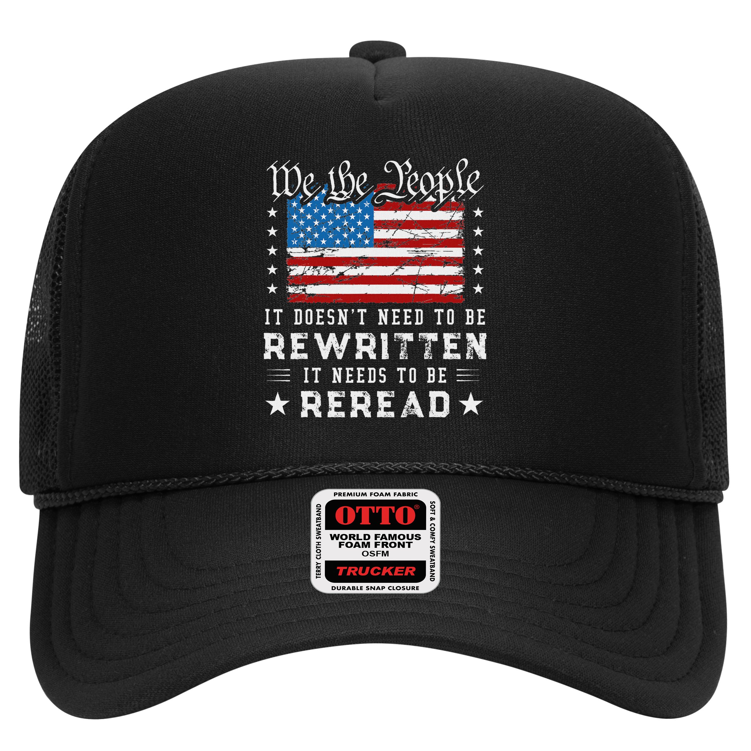Us Flag Constitution Of The Usa Needs To Be Reread Hat