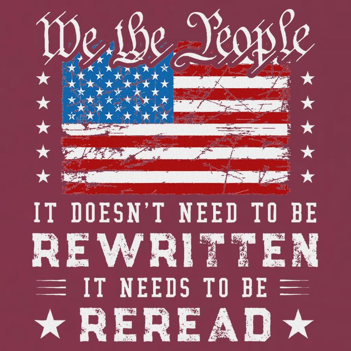 Us Flag Constitution Of The Usa Needs To Be Reread 16oz Travel Tumbler