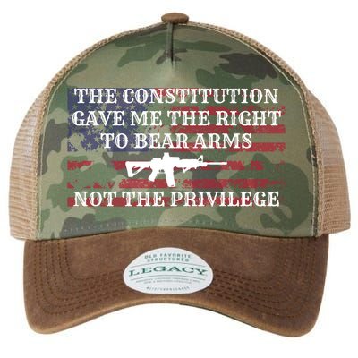 Usa Flag Constitution 2a Tee Right Not The Privilege Gift Legacy Tie Dye Trucker Hat