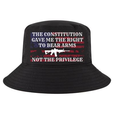 Usa Flag Constitution 2a Tee Right Not The Privilege Gift Cool Comfort Performance Bucket Hat