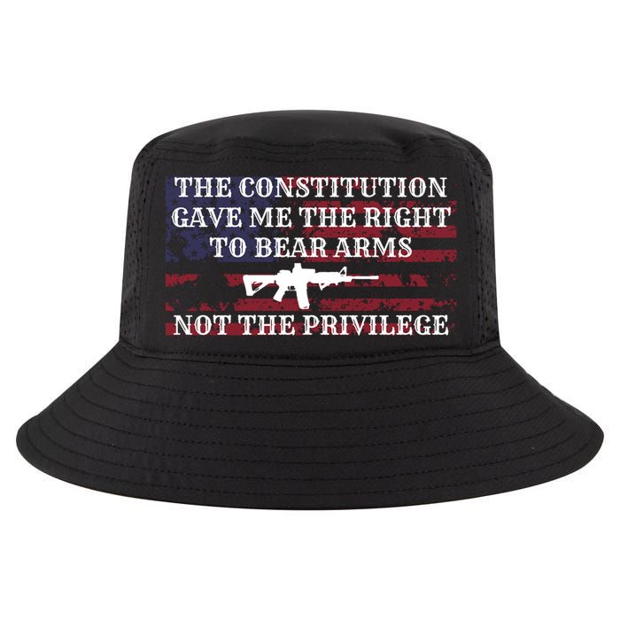 Usa Flag Constitution 2a Tee Right Not The Privilege Gift Cool Comfort Performance Bucket Hat