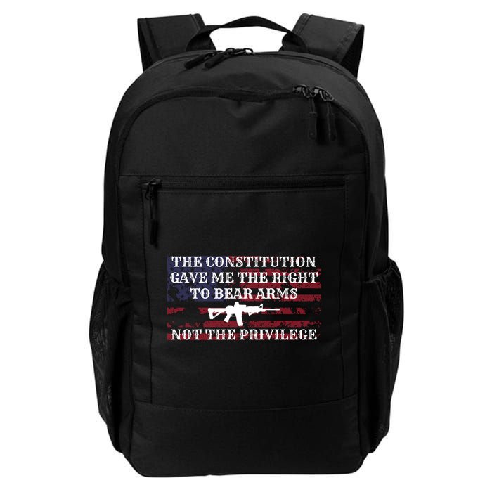 Usa Flag Constitution 2a Tee Right Not The Privilege Gift Backpack