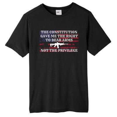 Usa Flag Constitution 2a Tee Right Not The Privilege Gift Tall Fusion ChromaSoft Performance T-Shirt