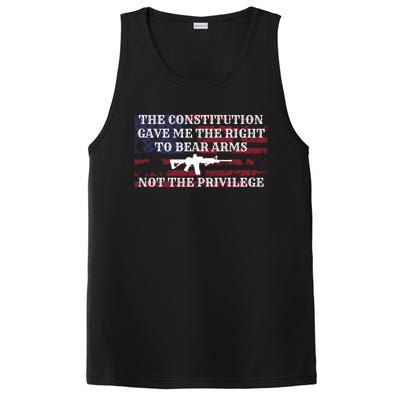 Usa Flag Constitution 2a Tee Right Not The Privilege Gift PosiCharge Competitor Tank