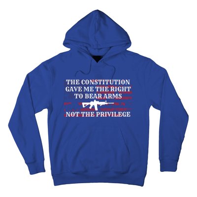 Usa Flag Constitution 2a Tee Right Not The Privilege Gift Hoodie