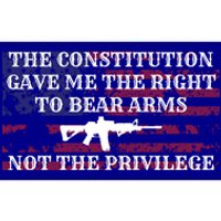 Usa Flag Constitution 2a Tee Right Not The Privilege Gift Bumper Sticker