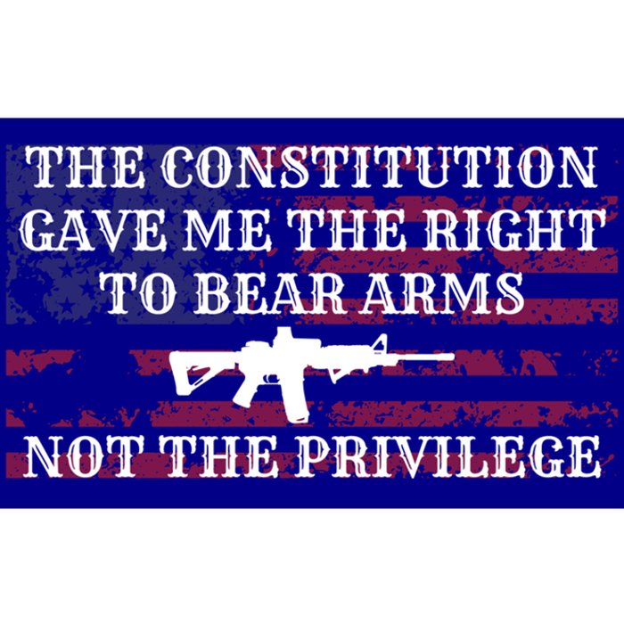 Usa Flag Constitution 2a Tee Right Not The Privilege Gift Bumper Sticker