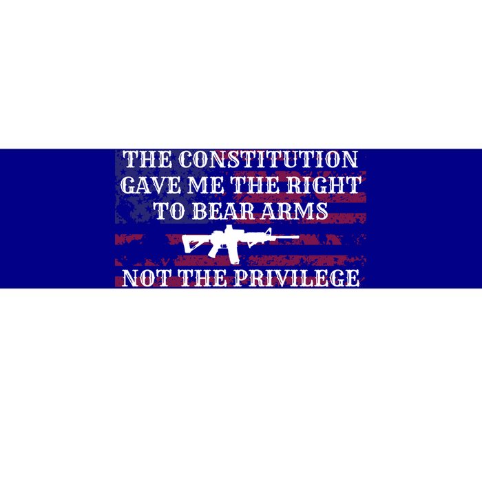 Usa Flag Constitution 2a Tee Right Not The Privilege Gift Bumper Sticker