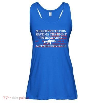 Usa Flag Constitution 2a Tee Right Not The Privilege Gift Ladies Essential Flowy Tank