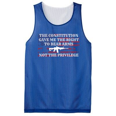 Usa Flag Constitution 2a Tee Right Not The Privilege Gift Mesh Reversible Basketball Jersey Tank