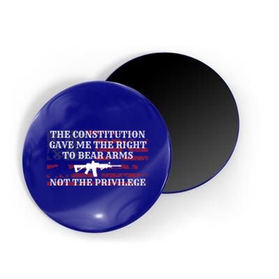 Usa Flag Constitution 2a Tee Right Not The Privilege Gift Magnet