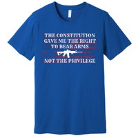 Usa Flag Constitution 2a Tee Right Not The Privilege Gift Premium T-Shirt