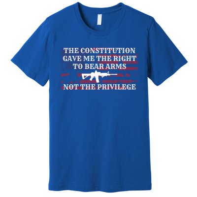 Usa Flag Constitution 2a Tee Right Not The Privilege Gift Premium T-Shirt