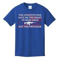 Usa Flag Constitution 2a Tee Right Not The Privilege Gift Kids T-Shirt