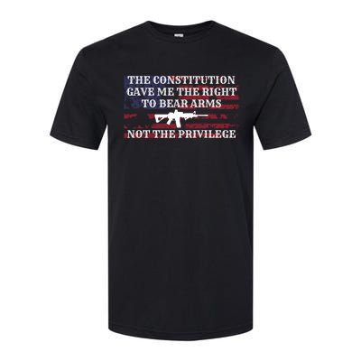 Usa Flag Constitution 2a Tee Right Not The Privilege Gift Softstyle CVC T-Shirt