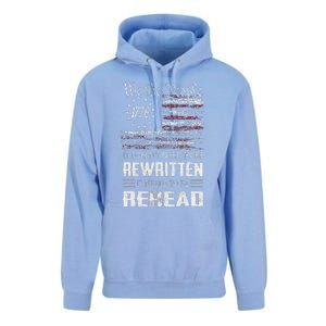 Us Flag Constitution Of The Usa Needs To Be Reread Unisex Surf Hoodie