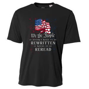 Us Flag Constitution Of The Usa Needs To Be Reread Cooling Performance Crew T-Shirt