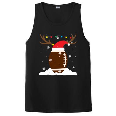 Usa Football Christmas Winter Reindeer Gift PosiCharge Competitor Tank