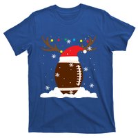 Usa Football Christmas Winter Reindeer Gift T-Shirt