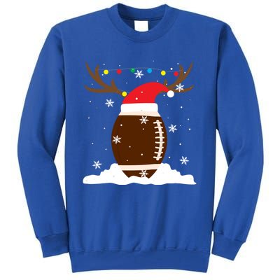 Usa Football Christmas Winter Reindeer Gift Tall Sweatshirt