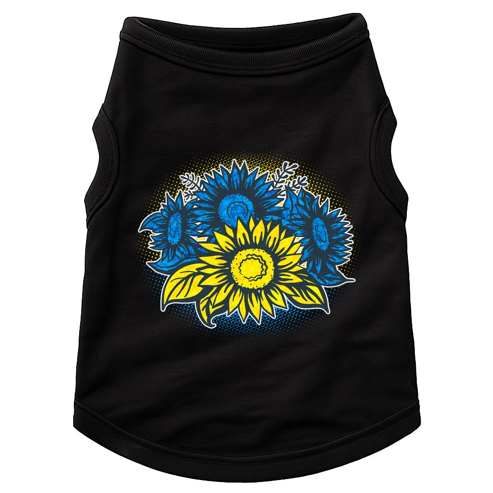 Ukrainian Flag Colors Sunflowers Stand With Ukraine Doggie Tank