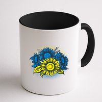 Ukrainian Flag Colors Sunflowers Stand With Ukraine Mug