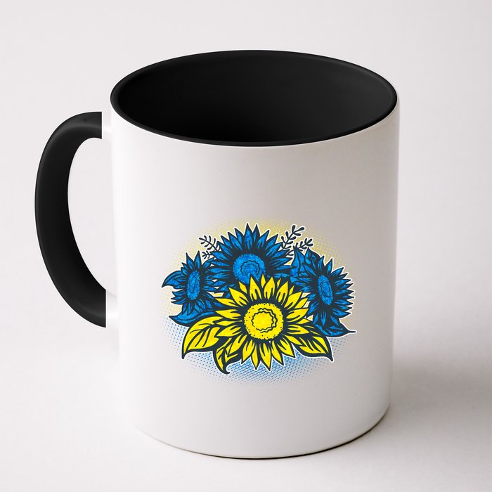 Ukrainian Flag Colors Sunflowers Stand With Ukraine Mug