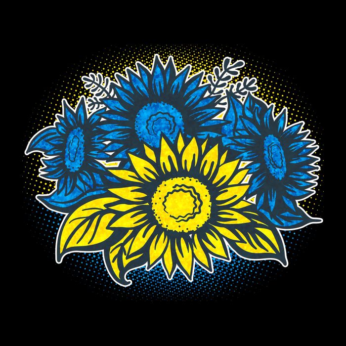 Ukrainian Flag Colors Sunflowers Stand With Ukraine Mug