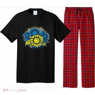 Ukrainian Flag Colors Sunflowers Stand With Ukraine Pajama Set