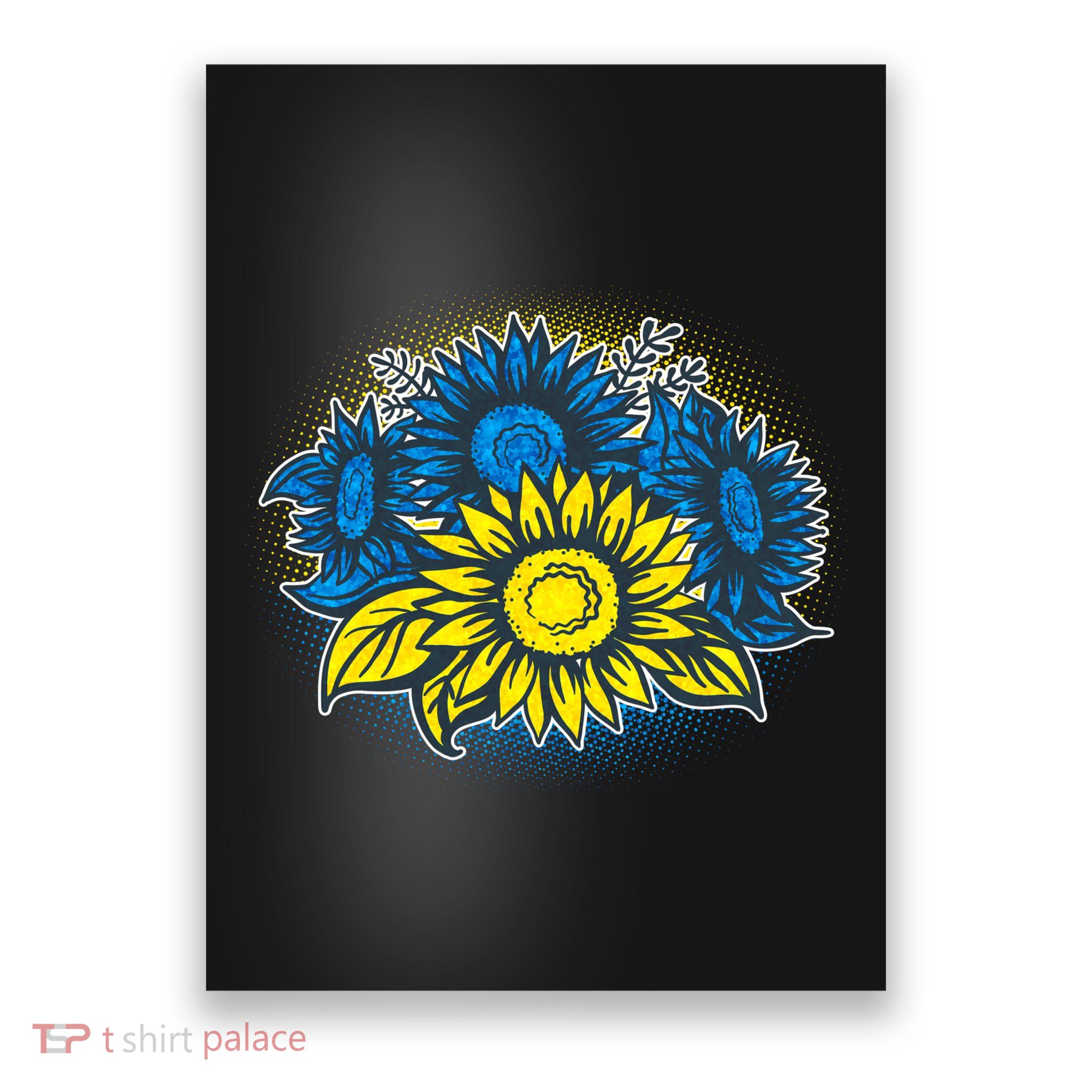 Ukrainian Flag Colors Sunflowers Stand With Ukraine Poster