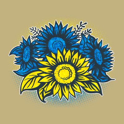 Ukrainian Flag Colors Sunflowers Stand With Ukraine T-Shirt