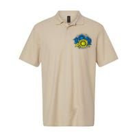 Ukrainian Flag Colors Sunflowers Stand With Ukraine Softstyle Adult Sport Polo