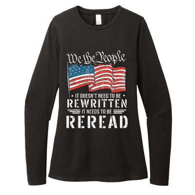 US Flag Constitution Of The USA Needs To Be Reread Womens CVC Long Sleeve Shirt