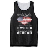 US Flag Constitution Of The USA Needs To Be Reread Mesh Reversible Basketball Jersey Tank