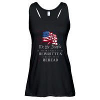 Us Flag Constitution Of The Usa Needs To Be Reread Ladies Essential Flowy Tank