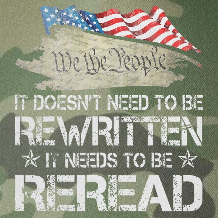 US Flag Constitution of the USA Needs To Be Reread Legacy Tie Dye Trucker Hat