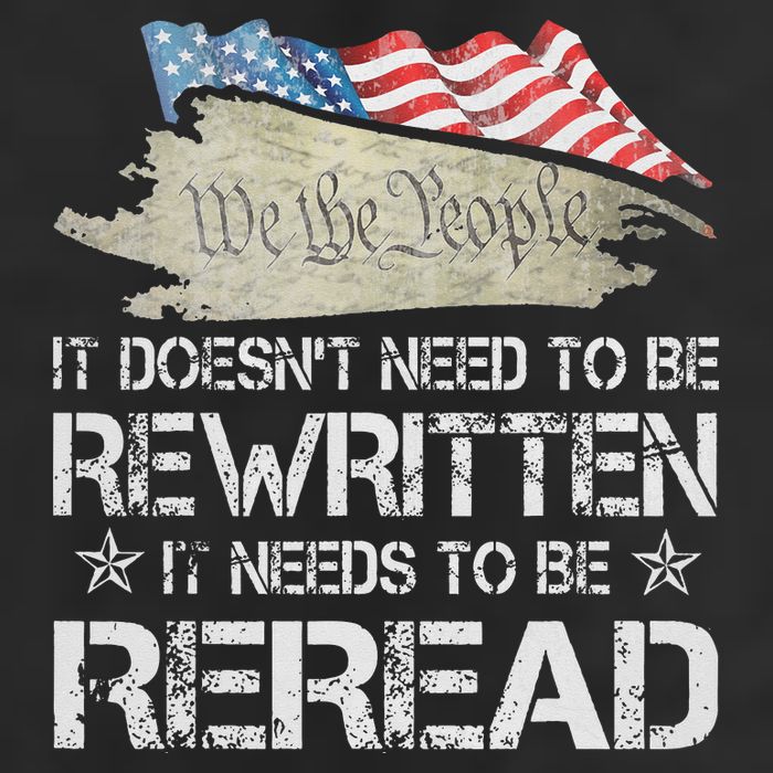 US Flag Constitution of the USA Needs To Be Reread Adult Drive Performance Visor