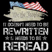 US Flag Constitution of the USA Needs To Be Reread Youth Performance Sprint T-Shirt