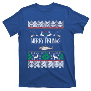 Ugly Fishing Christmas Bass Fish Merry Fishmas Funny Gift T-Shirt