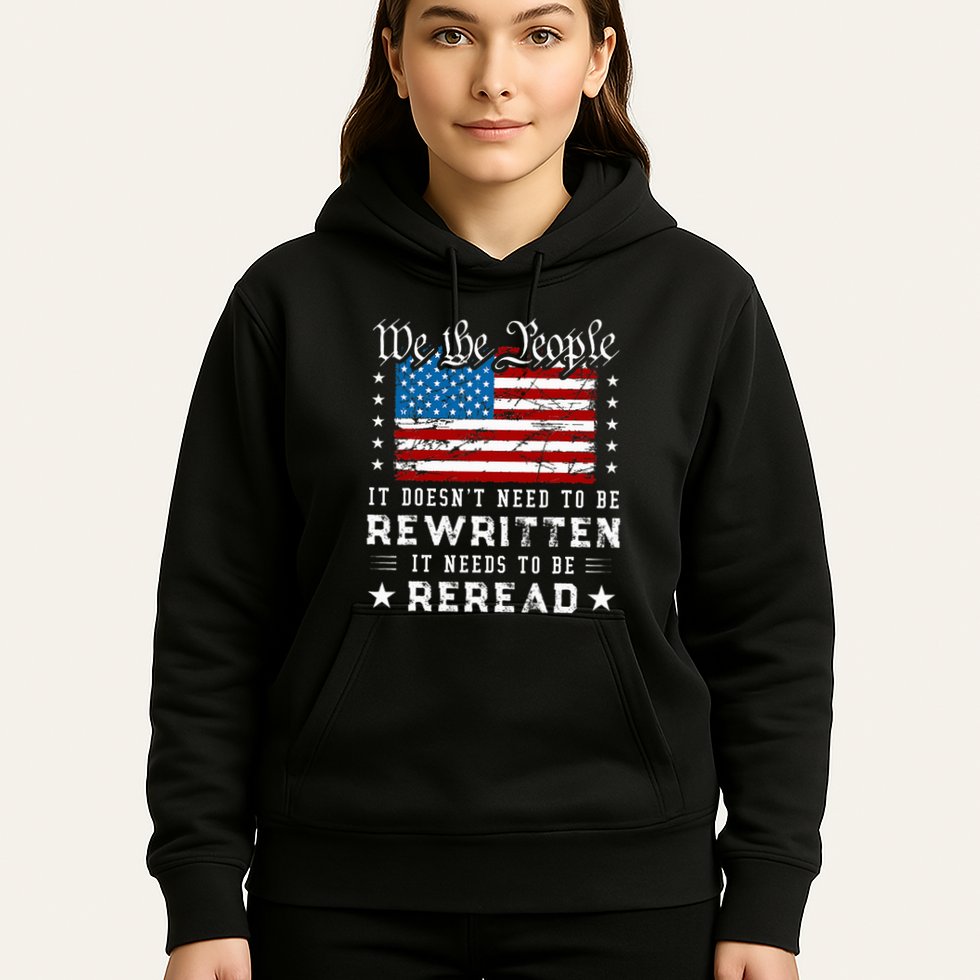 Us Flag Constitution Of The Usa Needs To Be Reread Hoodie