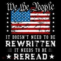 Us Flag Constitution Of The Usa Needs To Be Reread Impact Tech Backpack