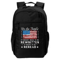 Us Flag Constitution Of The Usa Needs To Be Reread Backpack
