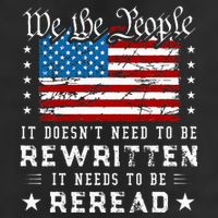 Us Flag Constitution Of The Usa Needs To Be Reread 25L Jumbo Tote