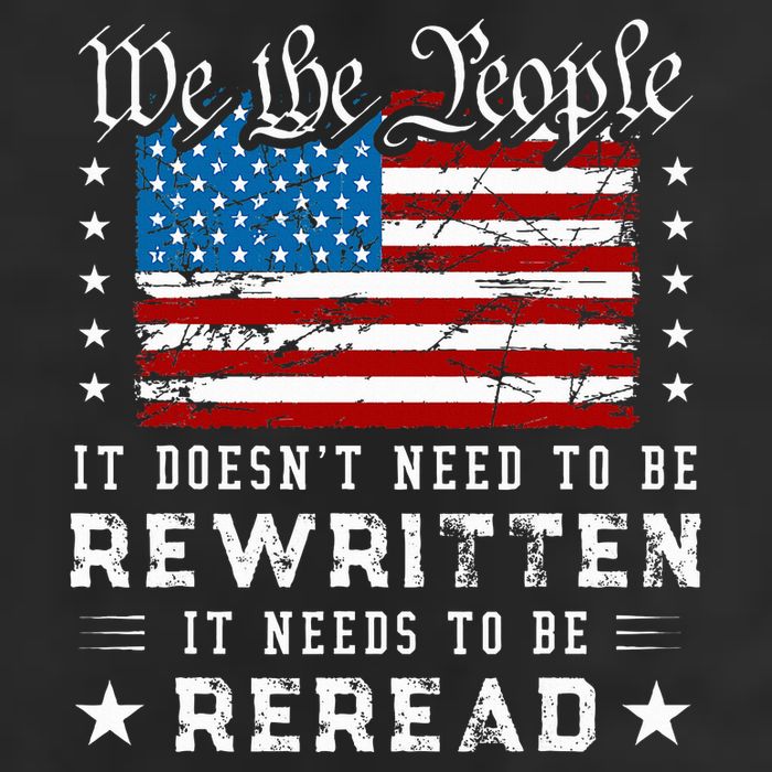 Us Flag Constitution Of The Usa Needs To Be Reread Golf Towel