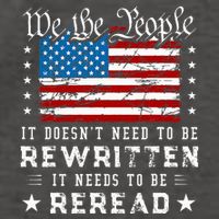 Us Flag Constitution Of The Usa Needs To Be Reread Vector Backpack