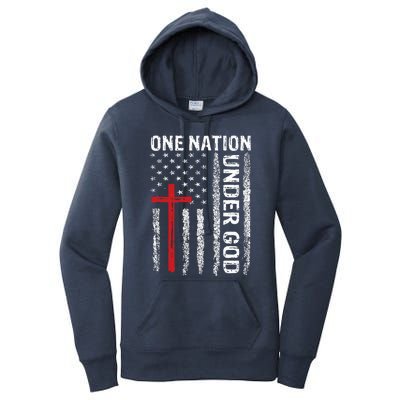 USA Flag Christian Faith Family Freedom Women's Pullover Hoodie