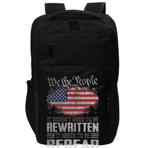 Us Flag Constitution Of The Usa Needs To Be Reread Impact Tech Backpack